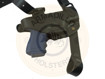 Picture of BLACK LEATHER HORIZONTAL SHOULDER HOLSTER FOR GLOCK