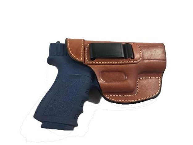 Picture of ARMADILLO HOLSTERS TAN BELT HOLSTER WITH CLIP FOR GLOCK