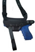 Picture of BLACK LEATHER HORIZONTAL SHOULDER HOLSTER FOR GLOCK 21