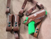 Picture of TAN LEATHER HORIZONTAL SHOULDER HOLSTER FOR 1911  (P2n-1911)