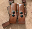 Picture of TAN LEATHER HORIZONTAL SHOULDER HOLSTER FOR RUGER SR9