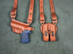 Picture of LEFT HAND TAN LEATHER HORIZONTAL SHOULDER HOLSTER FOR WALTHER PPK