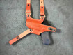 Picture of TAN LEATHER HORIZONTAL SHOULDER HOLSTER FOR GLOCK  MOS (Red Dot Sight)