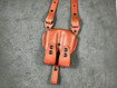 Picture of TAN LEATHER HORIZONTAL SHOULDER HOLSTER FOR GLOCK  MOS (Red Dot Sight)