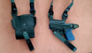 Picture of BLACK LEATHER HORIZONTAL SHOULDER HOLSTER FOR GLOCK 43/42 MOS