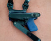 Picture of BLACK LEATHER HORIZONTAL SHOULDER HOLSTER FOR GLOCK 43/42 MOS