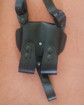 Picture of BLACK LEATHER HORIZONTAL SHOULDER HOLSTER FOR GLOCK 19 MOS